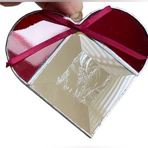 Red Heart Love Artisan Sun Catcher Stained Glass